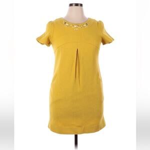 Circle mod stylemustard yellow shift dress, size 165/88a or small